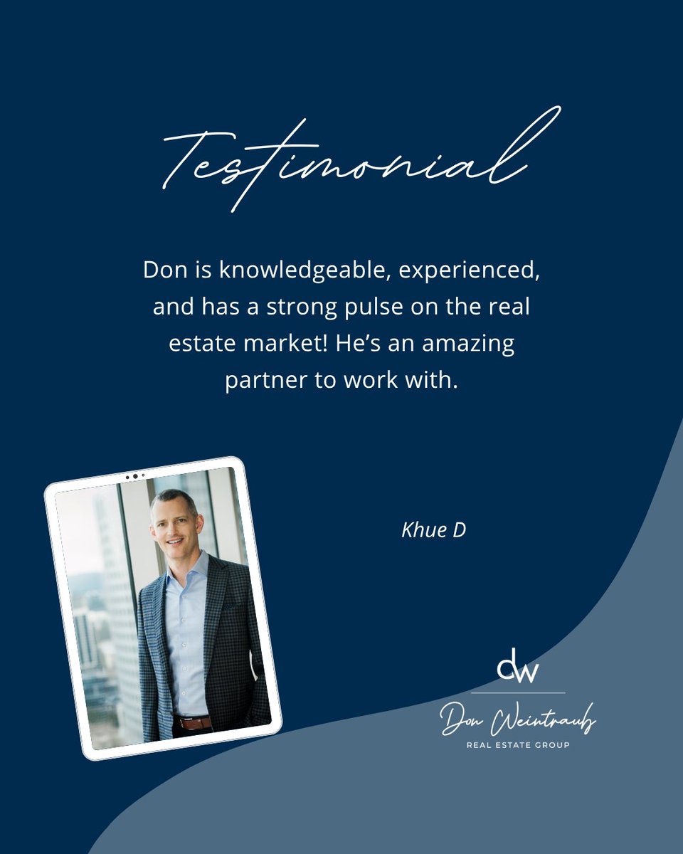 don_weintraub's tweet photo. "Don is knowledgeable, experienced, and has a strong pulse on the real estate market! He’s an amazing partner to work with." - Khue D
.
.
.
.
#DonWeintraub #Windermere #WindermereBellevueWest #UrbanBellevueLiving #ClientTestimonial https://t.co/99BYNdZakK