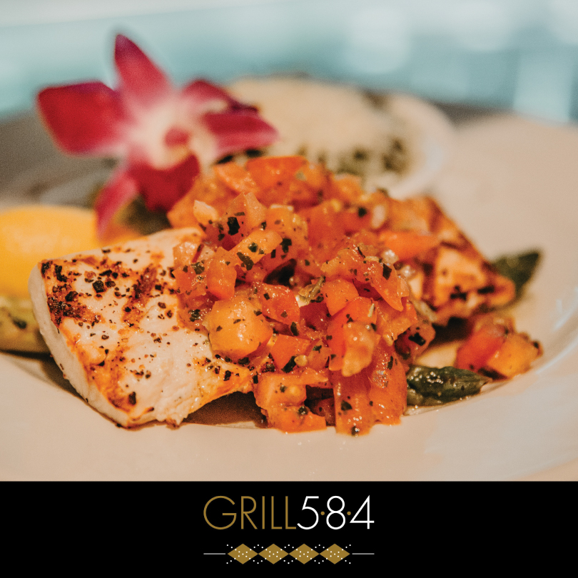 Grill584's tweet photo. Fresh, flavorful, and perfectly grilled ✨
Our Mahi Mahi is topped with a vibrant, fresh salsa that brings just the right balance of light and bold—making every bite unforgettable at Grill 584.
#Grill584 #MahiMahi #FreshSeafood #DinnerDoneRight #FoodieFavorites https://t.co/PXWbMVcn5a