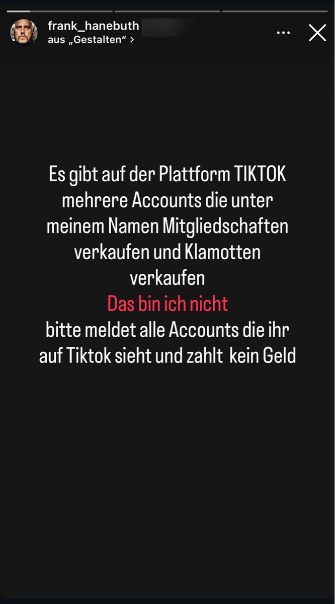 luk_bre's tweet photo. Ich lache: Der bekannte Chef der #HellsAngels (#Hannover), Frank Hanebuth, warnt vor einer Abzocke in sozialen Medien. Irgendwer will über einen Fake-Account bei TikTok u.a. „Mitgliedschaften“ (womöglich beim
#Rocker-Club?) verkaufen. Schön blöd, wer auch immer darauf reinfällt. https://t.co/xmelVrua0e