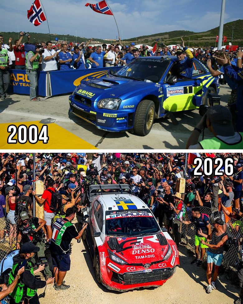Petter_Solberg's tweet photo. 22 years apart 📸 mine and Phil's victory at the first ever @Rally_d_Italia in 2004, and @OliverSolberg01 &amp; Elliott's just a couple of days ago! 🏆 https://t.co/foBtTfbxcE