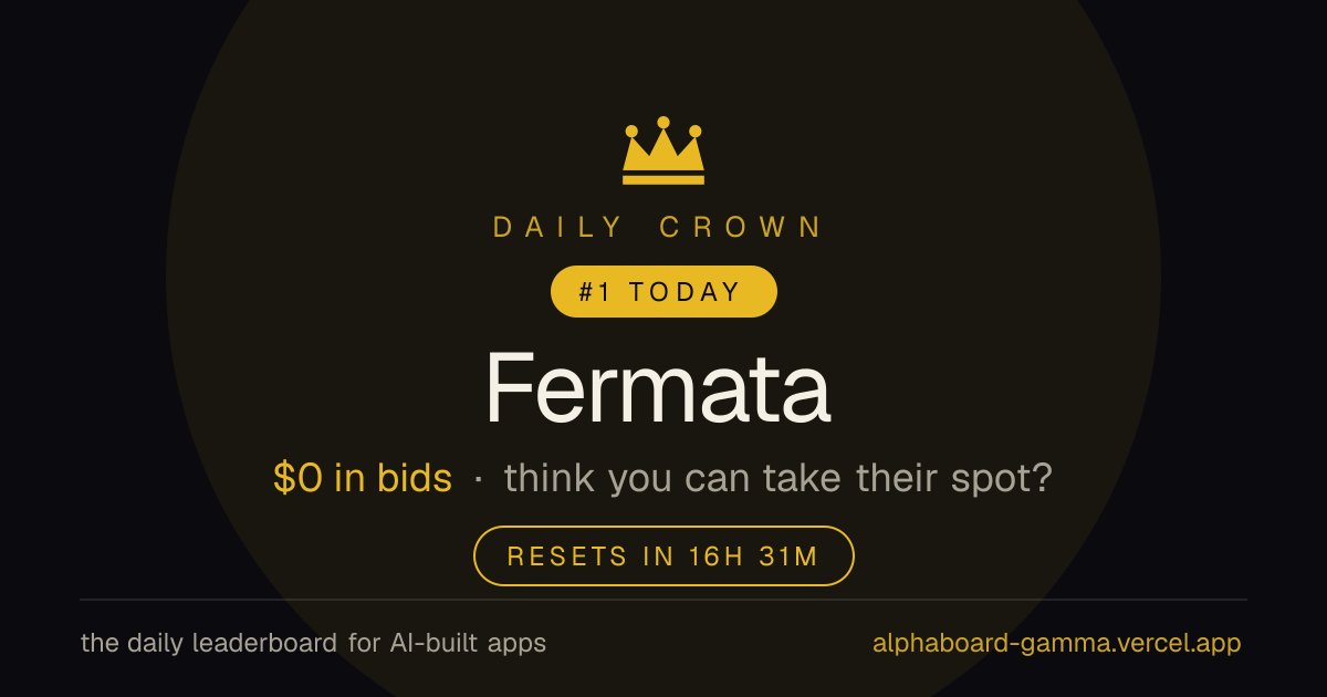 Nickbman's tweet photo. No winner yesterday — the board's still wide open. $5 takes #1 today. First mover gets it. https://t.co/Sy0Bts7VQF https://t.co/wvtqoPLAbk