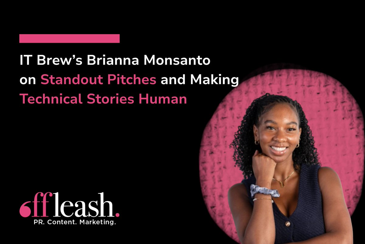 offleashpr's tweet photo. AI may be dominating headlines, but what else is catching @ITBrew reporter @BriannaMonsanto’s attention right now? 👀 Getting under the hood of companies’ IT strategies and learning what technology they’re actually using—and why.

Offleash Senior Account Executive Sofia Staub recently sat down with Brianna to chat about what makes a pitch stand out, why the best sources ditch the jargon, and what makes for a soundbite that sticks.

Get more insights from their conversation on the Offleash blog ➡️ https://t.co/JPmZKpyjqS