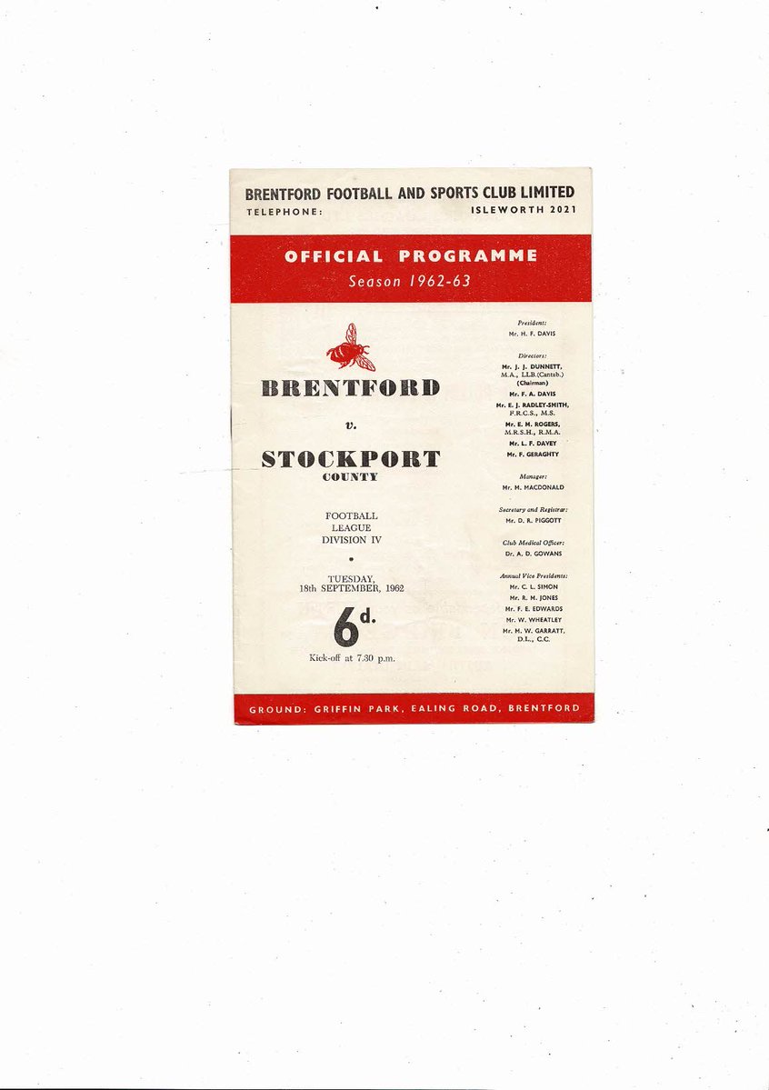 bobsprogrammes's tweet photo. 1962/63 Brentford v Stockport County Football Programme
£2.50 +Postage
Now available @ https://t.co/KpBtBsA9GP
@BrentfordFC @BeesUnited @Beesotted @Brentford_FL  @StockportCounty @CountyHatters  @LiveSCFC @StockportFCFans https://t.co/Bun3GKscDI