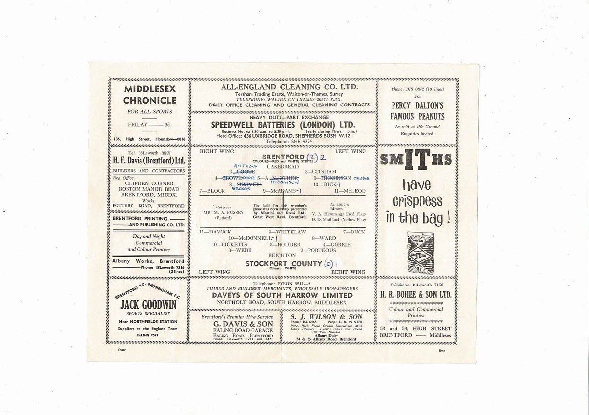 bobsprogrammes's tweet photo. 1962/63 Brentford v Stockport County Football Programme
£2.50 +Postage
Now available @ https://t.co/KpBtBsA9GP
@BrentfordFC @BeesUnited @Beesotted @Brentford_FL  @StockportCounty @CountyHatters  @LiveSCFC @StockportFCFans https://t.co/Bun3GKscDI