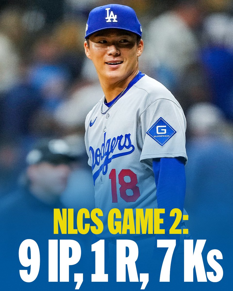 MLB's tweet photo. Yoshinobu Yamamoto’s 2025 #Postseason run was legendary!

He takes the ball tonight for the Dodgers 👀 https://t.co/9679lSpPLF