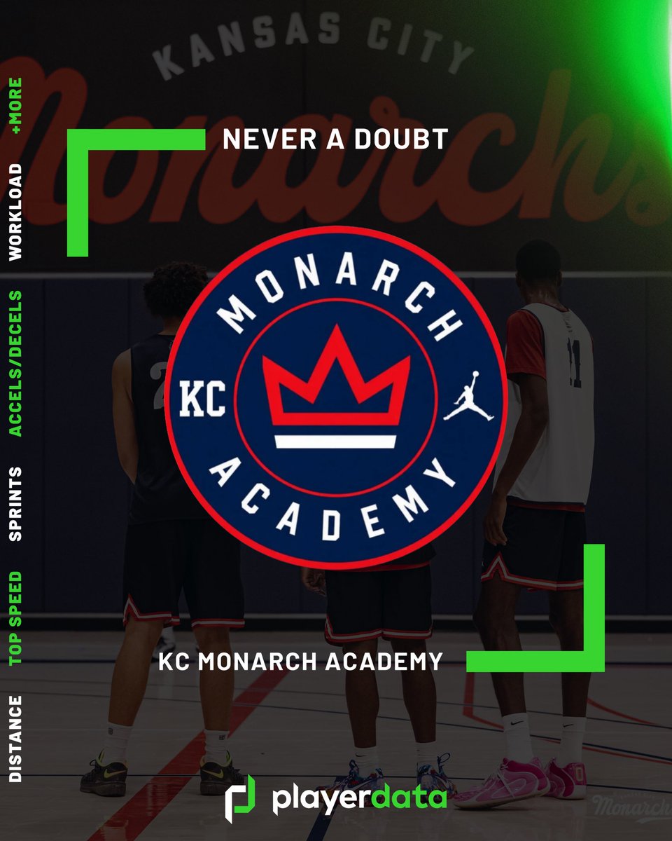 Mfrauenheim2's tweet photo. Another first for @PlayerData 🏀

KC Monarch Academy becomes the first EYBL Scholastic program to join PlayerData, using objective data to better understand workload and develop their athletes.

Welcome to the PlayerData family, @MonarchHoopsKC 👑🔋

#NeverADoubt https://t.co/EJ8HZWuKc3
