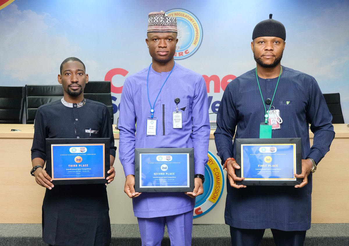 NERCNG's tweet photo. Day 2 of the Customer Service Week celebration at NERC featured a spirited inter-division quiz competition. #NERC #Electricity #CustomerService #CSW25 https://t.co/mcqmuFOiXg