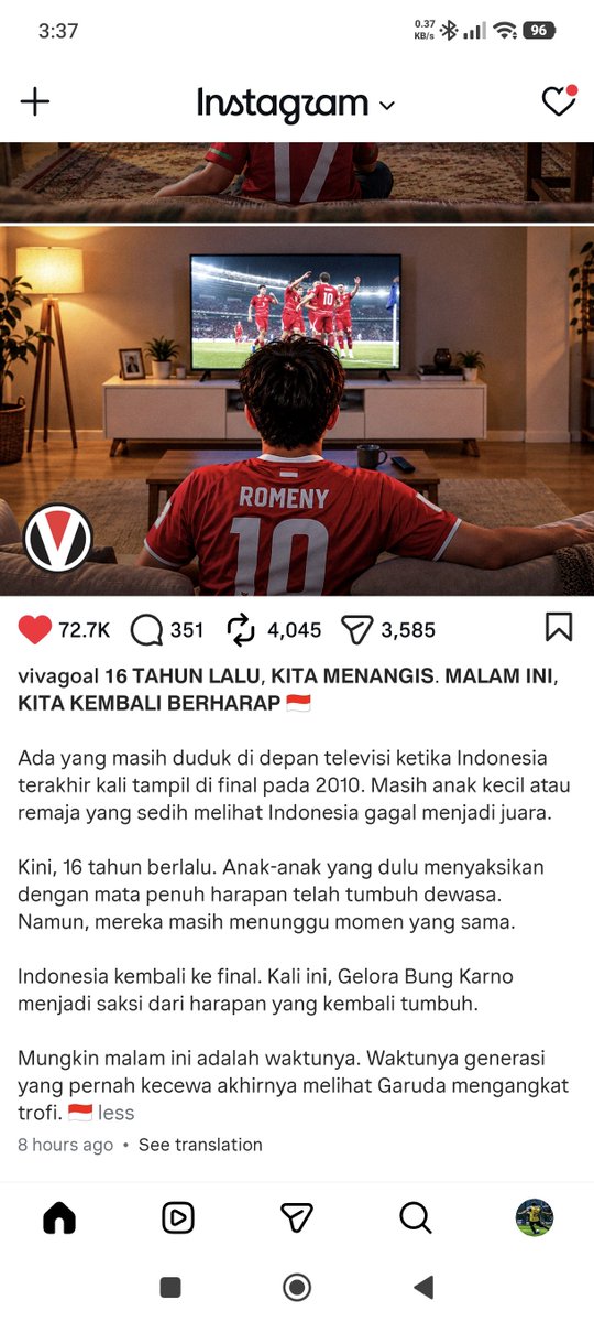 eddiiputra's tweet photo. Indonesia Juara!! 🏆🇮🇩

​Setelah tiga kali cuma bisa nonton kegagalan di final (2010, 2016, 2021), akhirnya rezeki itu datang juga di tahun 2026!

​Sejarah baru telah tercipta, penantian panjang itu akhirnya tuntas. Terima kasih, Garuda! ❤️🔥 https://t.co/MP7meuqdjV