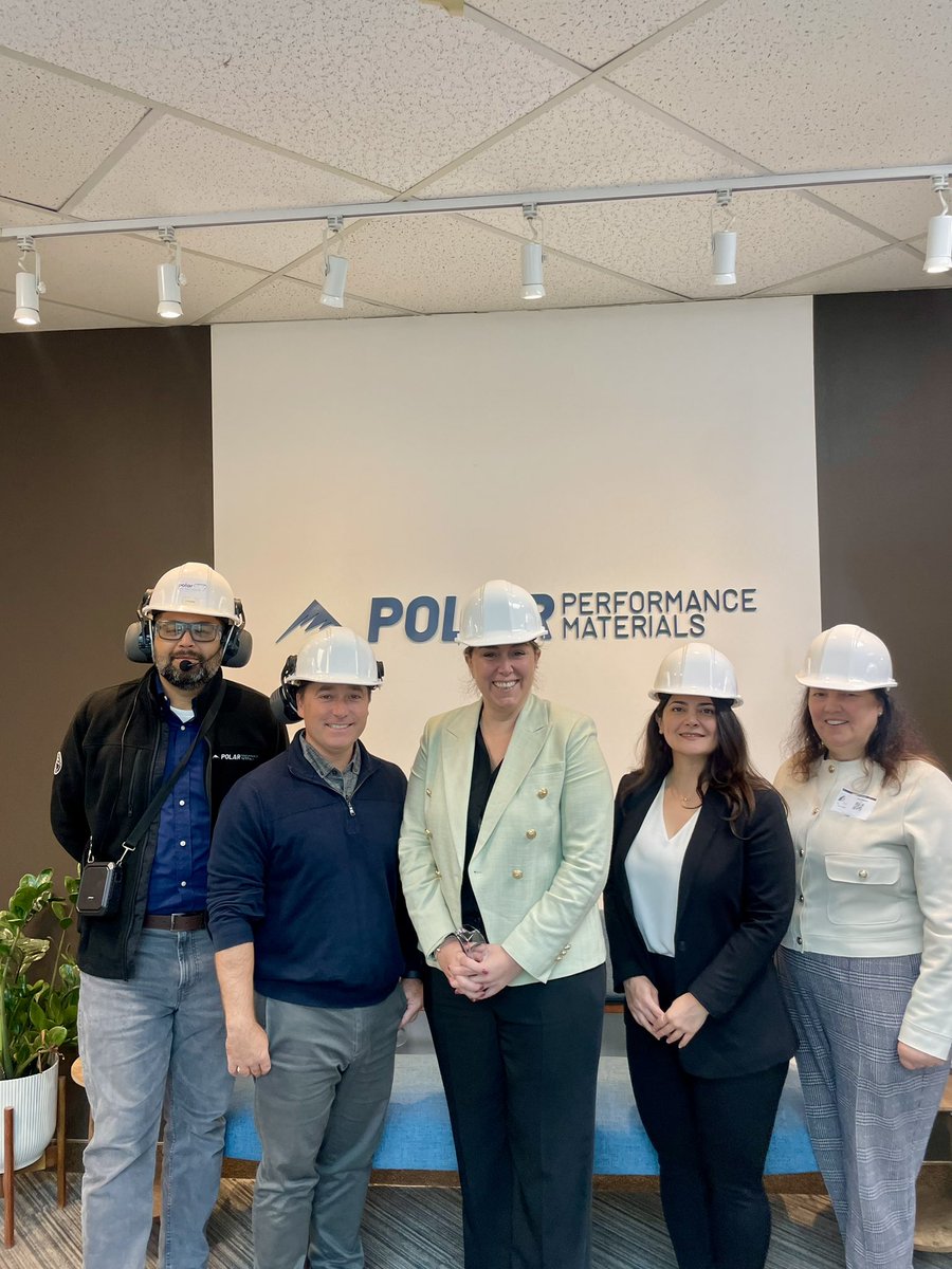 SimaAcan's tweet photo. Great to visit Polar Performance Materials in Oakville last week to tour their facility and discuss their work in high-purity alumina and plans to grow in Canada. Thank you to the team for welcoming us and showcasing Canadian innovation in action!

#PolarPerformanceMaterials #Oakville #Innovation #OakvilleWest