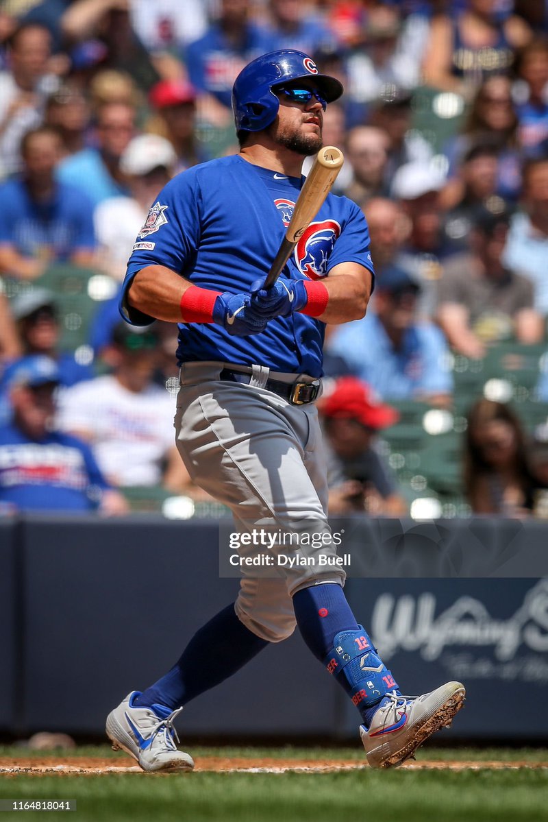 GameDatedCubs's tweet photo. If there's a 2027 season, there are 170 days until Cubs Opening Day on March 25th.

Here is one of several cards #170 from my Cubs collection:

2020 Topps Gypsy Queen - #170 Kyle Schwarber

On July 28, 2019, Kyle Schwarber hit a grand slam against the Milwaukee Brewers in an 11-4 drubbing. The post-swing admiration is captured here on the card.

📸- Dylan Buell