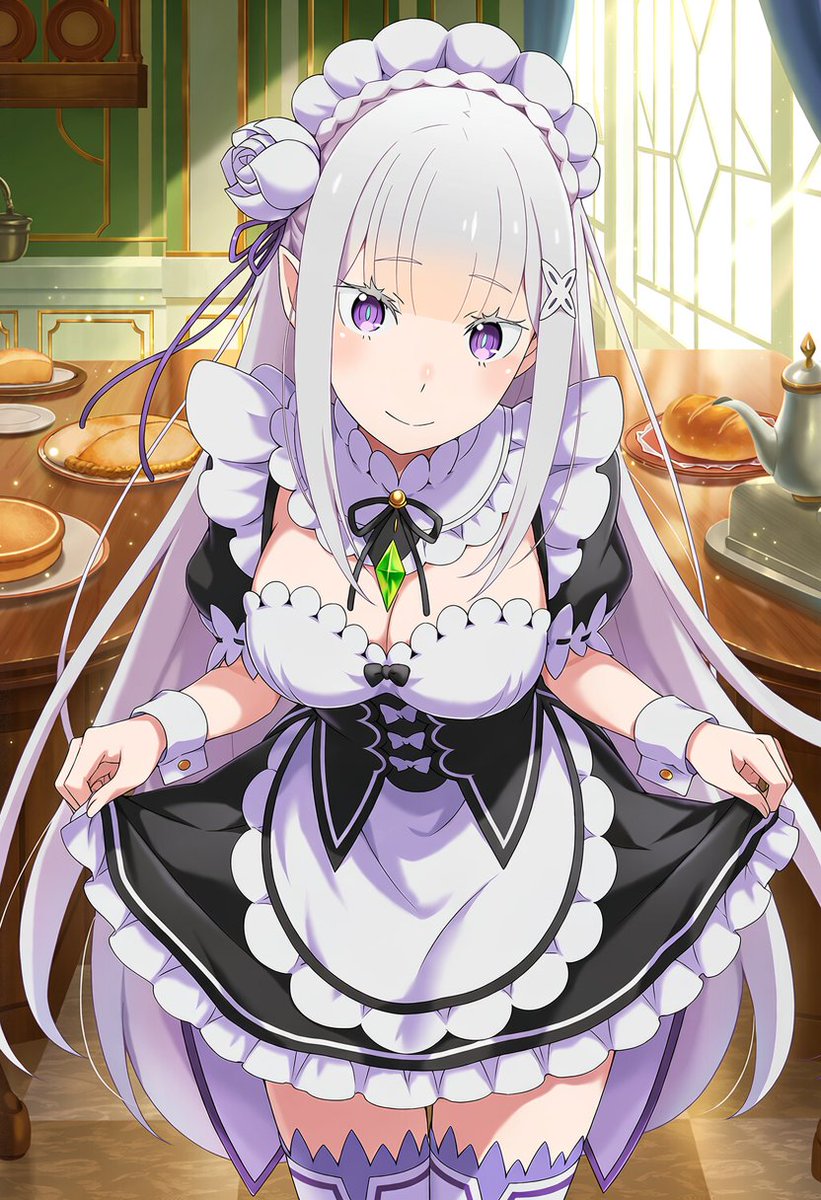 runoa_0's tweet photo. 「おはよう！
今日は私がメイドさんなの」

エミリア / Emilia
#リゼロ
#rezero
SFW illustration, No nudity, no suggestive intent. https://t.co/5ckwjawkyF