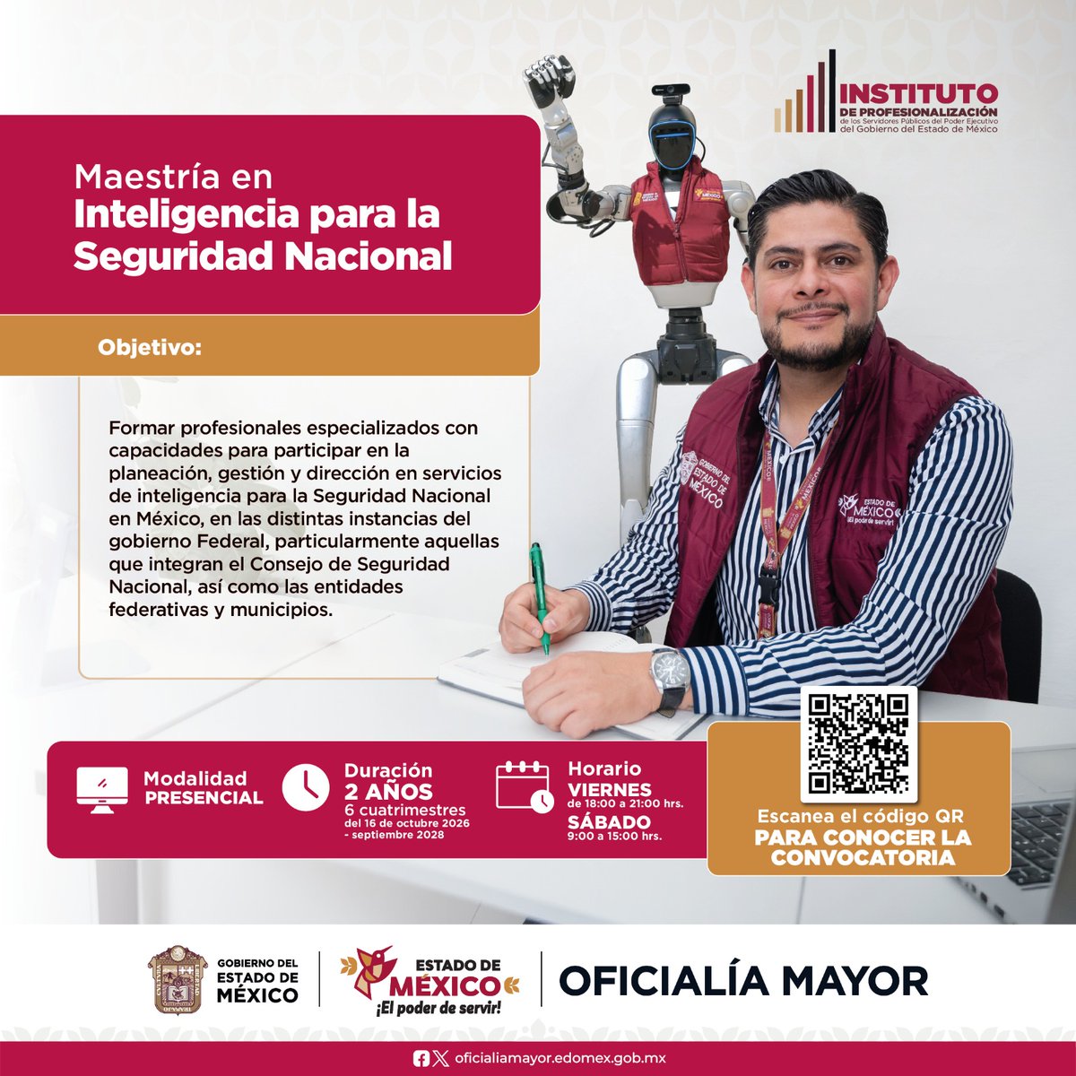 IPSPedomex's tweet photo. 📚 Profesionalizar para Servir. 
Acércate a tu Coordinación Administrativa
 📁 Recepción de solicitudes y documentación: hasta el 8 de octubre de 2026. 
🔎 Consulta y postúlate: https://t.co/QGQv7vNLQF... #ElPoderDeServir
@OficialiaEdoMex https://t.co/DycG1LNr2V