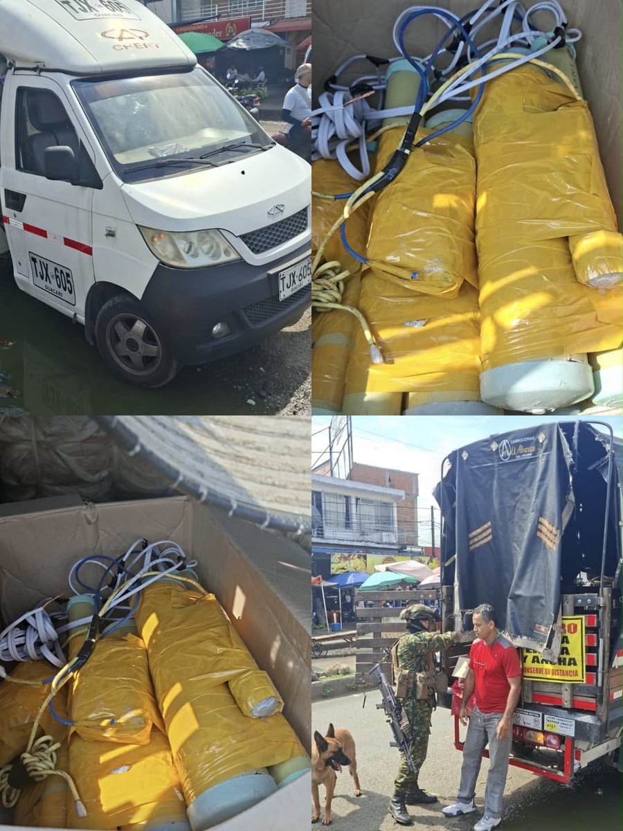 ABDELAESPRIELLA's tweet photo. 400 KILOS DE EXPLOSIVOS FUERA DE LAS MANOS DEL NARCOTERRORISMO!

En el barrio Centro de Santander de Quilichao, Cauca, la Policía halló dentro de un vehículo aproximadamente 400 kilos de material explosivo, preliminarmente identificado como C4.

Este hallazgo representa una amenaza de enorme gravedad: de confirmarse que se trata de C4, una detonación de ese volumen en una zona poblada podría causar numerosas víctimas y graves daños a viviendas, comercios e infraestructura

La información inicial indica que era transportado desde Mondomo hacia Cali y que sería utilizado para atacar a la Fuerza Pública y a la población civil. Se investiga su procedencia y quiénes están detrás de este cargamento.

¡Felicitaciones a nuestros policías por este resultado! Mi orden ha sido clara: cerrarles el paso a los narcoterroristas y proteger la vida de los colombianos. ¡Vamos por todos!

¡Firme por la Patria!

¡Que viva Cristo Rey!

(A.D.L.E.) 🇨🇴🐅