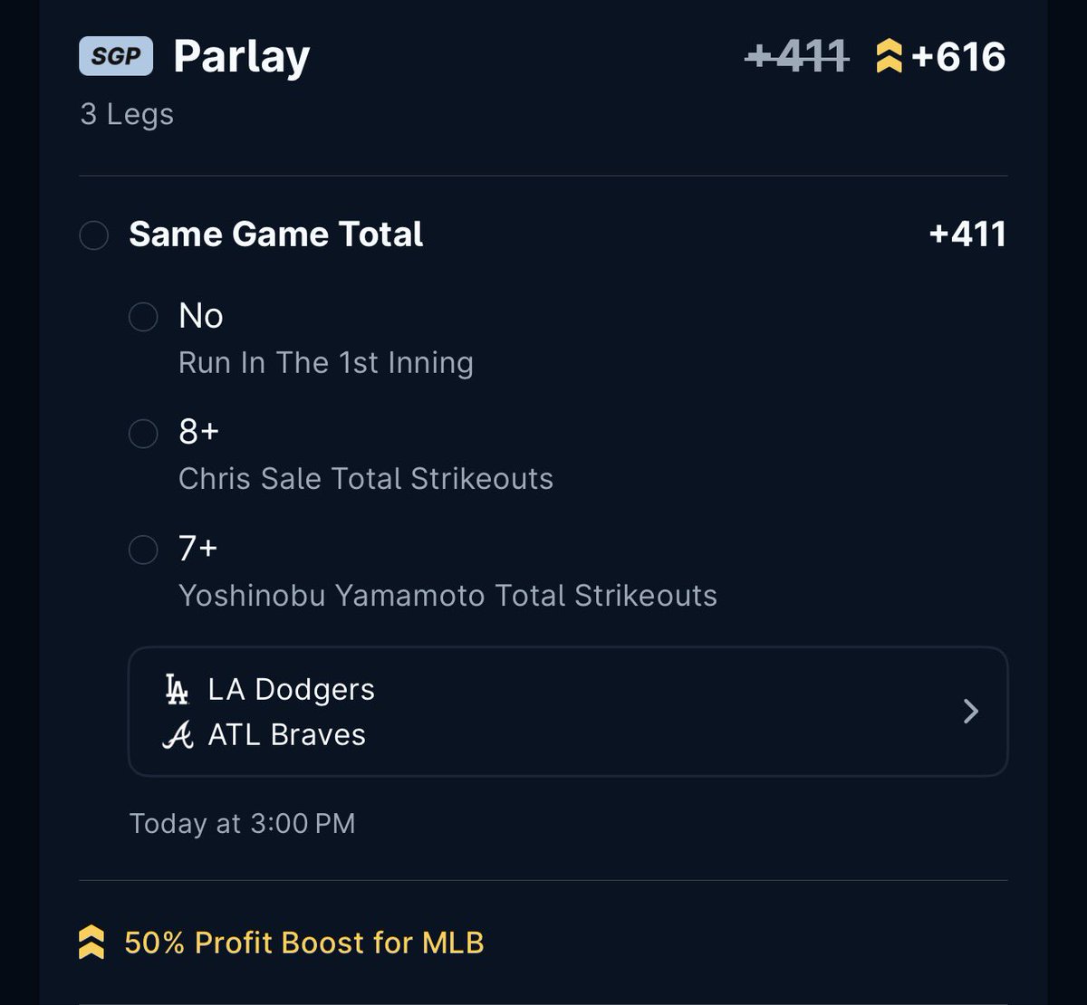 HuntForTrophies's tweet photo. @SmartPlaysDaily Just placed this 🫡 let’s go https://t.co/GNW5IRVX6h