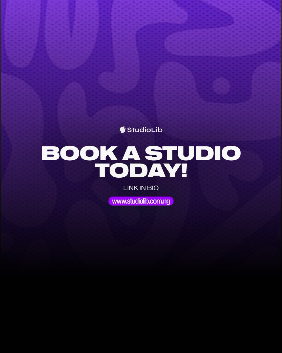 studiolib_'s tweet photo. Discover the best music studios in Nigeria on Studio Lib 💜📷 - https://t.co/khrD8mm6Ng

#studiolib #nigeriancreatives #musicstudios #studiosessions #creativebusiness https://t.co/0VkBBjQvGl