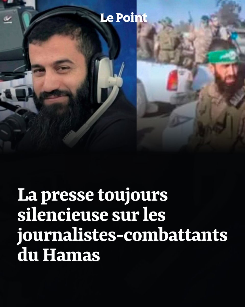 LePoint's tweet photo. Des dizaines de journalistes tués à Gaza étaient aussi des combattants du Hamas ou du Jihad islamique. Les organisations de défense de la presse commencent, discrètement, à revoir leurs listes.

@GeWoessner ➡️ https://t.co/OGSHfdyELN https://t.co/8vh3nryPkT