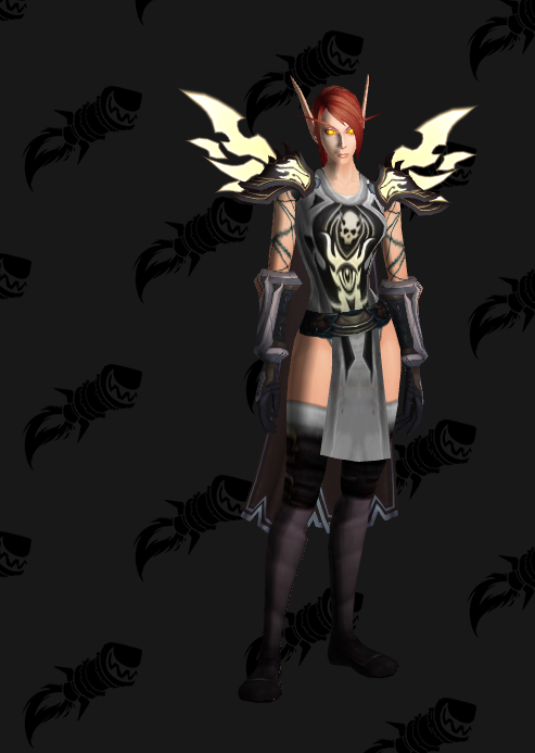 EssaEverafter's tweet photo. Posting examples since everything is now done and over with.

My names: Shields, Growth, Elementals, Consecration, Smites...
The other: Intentions, Resentments, Affections, Tramples...

The "main" mog resembling mine. Even using the webbed shirt that I use. Black and red is me. https://t.co/fRFtpPJ5NJ