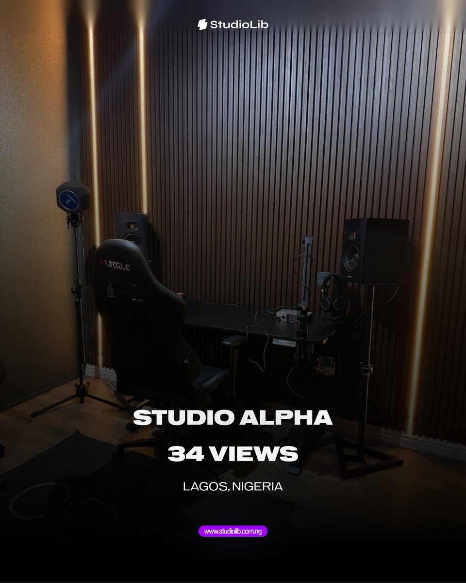 studiolib_'s tweet photo. September’s most viewed studios on Studio Lib 👀💜

These studios had the most people checking out their pages last month.

#studiolib #nigeriancreatives #musicstudios #studiosessions #creativebusiness https://t.co/giroiaxPYH