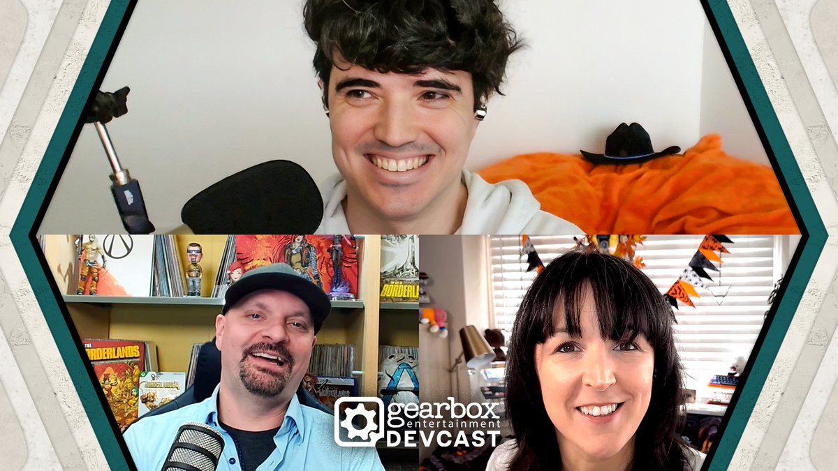 GearboxOfficial's tweet photo. A new Gearbox DevCast is out and we're talking about @RiskofRain 2: Hallowed Concepts!
Catch up on what has been shared so far on the newest DLC coming to Risk of Rain 2! 

Watch on YouTube, Spotify, and listen wherever you get podcasts!
YouTube: https://t.co/eLIeb2hjtW https://t.co/CX6QhAD4Q4