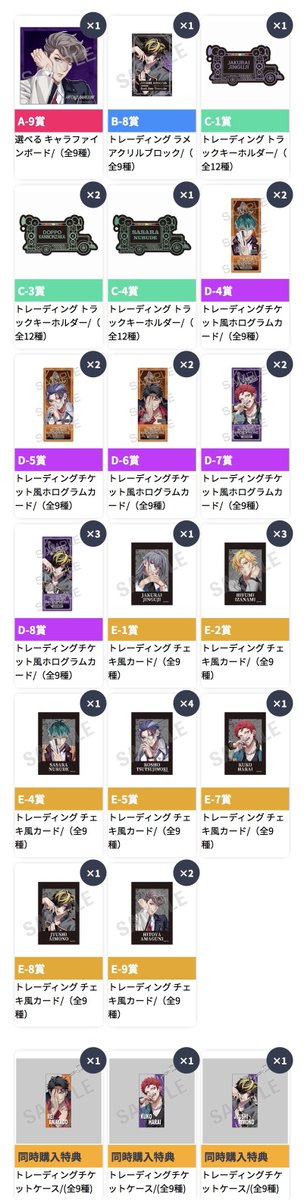 moi_Lone's tweet photo. 【交換】
ヒプマイ ヒプノシスマイク 9thAnniversaryオンラインくじ
求)同種獄
譲)Ｂ賞(寂雷 十四)
Ｃ賞(寂雷 独歩2 簓 零)
D賞(寂雷3 一二三1 簓3 盧笙2 零4 空却3 十四5)
E賞(寂雷3 一二三5 独歩4 簓3 盧笙4 零 空却3 十四3)
同時購入特典(一二三 独歩 零2 空却 十四)
⬇️ https://t.co/GQavKaDJjt
