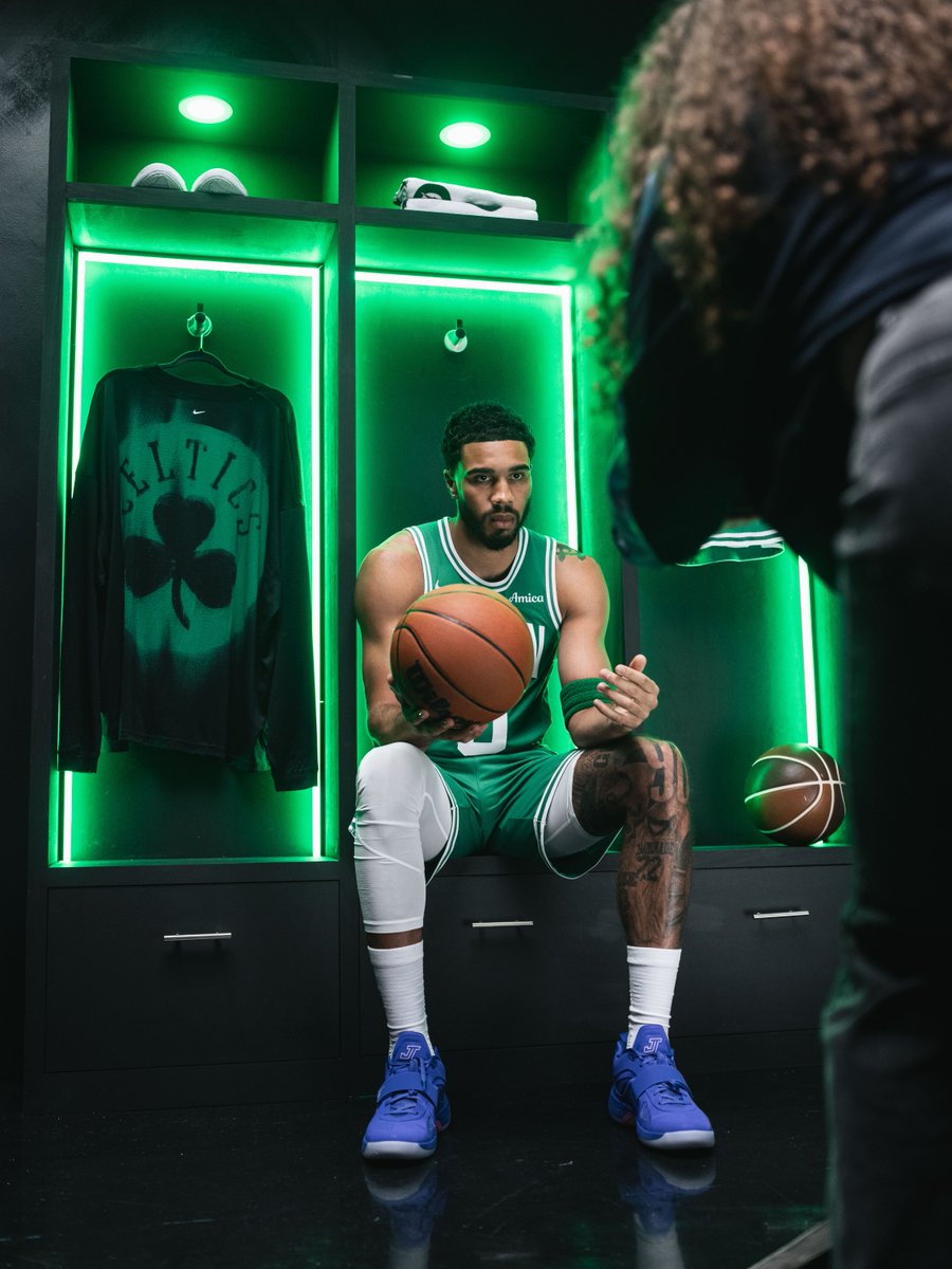 celtics's tweet photo. New season, same JT ☘️ https://t.co/AD1L5wKbVx