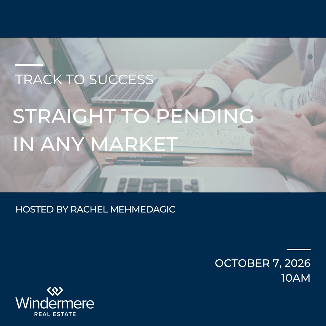 WindermereBelle's tweet photo. Join us on Zoom tomorrow, October 7th at 10 AM for our next #TrackToSuccess class “Straight to PENDING in Any Market,” hosted by Rachel Mehmedagic!
📩 DM us for more information!
#WeAreWindermere #RealEstateSuccess #TrackToSuccess #StraightToPending https://t.co/lLgmJ0EUUh