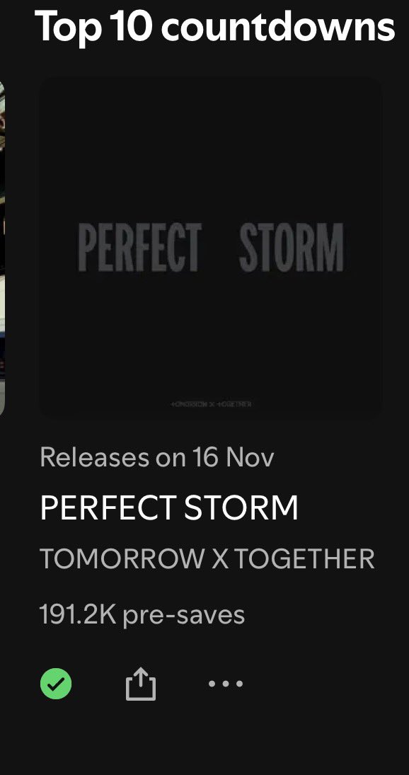 TXTChartData's tweet photo. .@TXT_members  "Perfect Storm" has reached a new peak of  #6 on Spotify Countdown Chart.

— 191,2K (+7,3K)

🔗 https://t.co/IwbEEYSeGq https://t.co/MQByIoUBfk