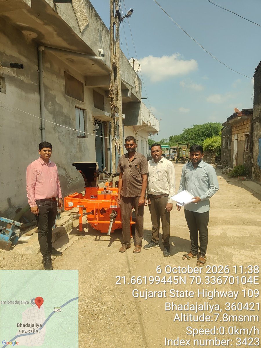 chauhan49680507's tweet photo. ધોરાજી તાલુકા માં મદદનીશ ખેતી નીયામકશ્રી , વિસ્તરણ અધિકારી, તથા ગ્રામસેવક દ્વારા 
વર્ષ- 26-27 ના ખેતીવાડી વિભાગના મુખ્યમંત્રી પાકસંગ્રહ સ્ટ્રક્ચર (ગોડાઉન) તથા સાધનો નું વેરિફિકેશન કરવામાં આવ્યું.@jitu_vaghani @GujAgriDept @DDORAJKOT1 @CollectorRjt @DaoRajkot @inforajkotgog https://t.co/ek6yMPKKMO