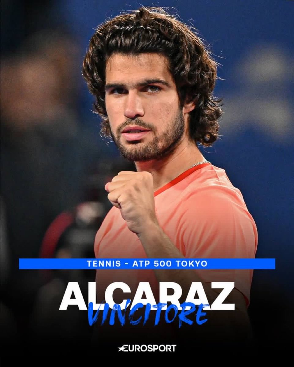 hernanqo's tweet photo. 🏆 @carlosalcaraz mantiene la corona en Tokio. 

se impone a Jiri Lehecka (7-6 y 6-4) para repetir título en Japón. 

27 títulos para Alcaraz tercer trofeo que levanta este 2026, primero después de la lesión. El anterior fue en Doha. 

21 victorias consecutivas en torneos ATP500. https://t.co/kDFfSINs5K