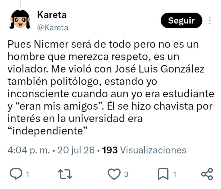 SonPolemicas's tweet photo. Este caso debe sentar un precedente y una reforma del Código Penal en la Asamblea Nacional, el violador @NicmerEvans  se burla de la víctima diciendo..."Eso ya prescribió".
Esos casos no deberían prescribir, Trump acaba de ser condenado por violación en Estados Unidos. https://t.co/jZlp1PjHRm