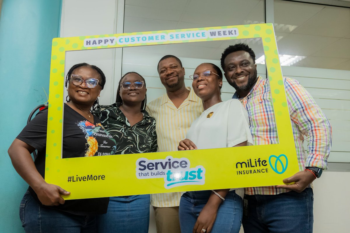 miLifeGhana's tweet photo. Service that builds trust. 💙 Happy Customer Service Week! 🩵
.
.
.
.
.
#LiveMore #HappyCustomerServiceWeek https://t.co/FucVa0hGR9