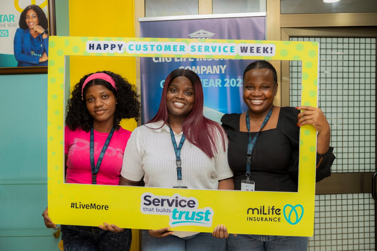miLifeGhana's tweet photo. Service that builds trust. 💙 Happy Customer Service Week! 🩵
.
.
.
.
.
#LiveMore #HappyCustomerServiceWeek https://t.co/FucVa0hGR9