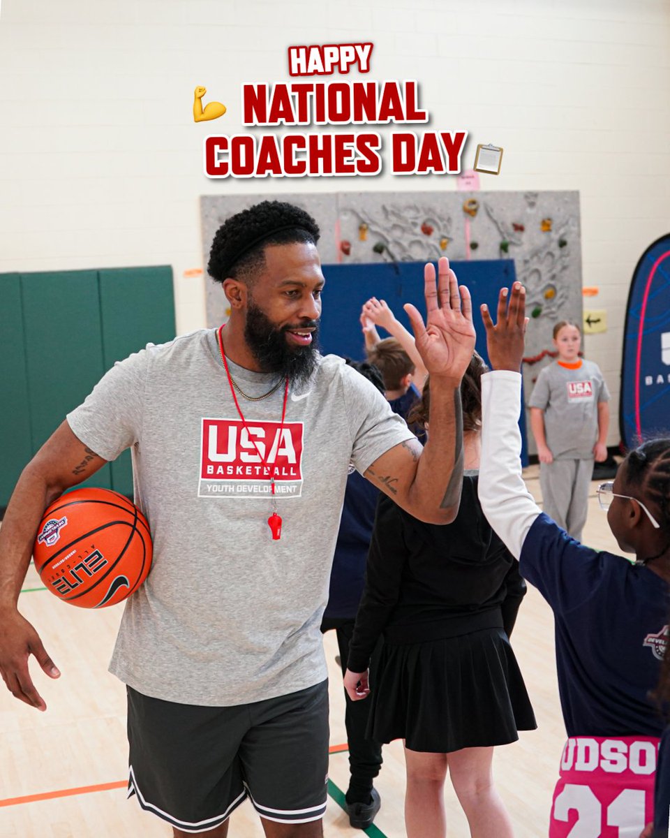USABYouth's tweet photo. Happy National Coaches Day! 

Thank you to the mentors, teachers &amp; athletic leaders who shape lives on &amp; off the field. 🤝 https://t.co/CBX8F3akLk