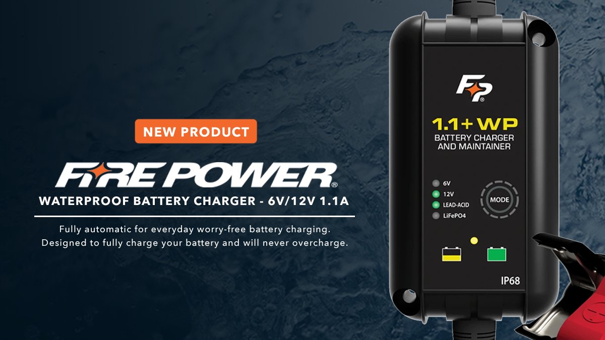 wingstuff's tweet photo. The brand new Fire Power Waterproof Battery Charger is available to order now at https://t.co/x4DtGnwaBn

Click here to order: https://t.co/JV5EhlKTRn https://t.co/l57uhMlWGu