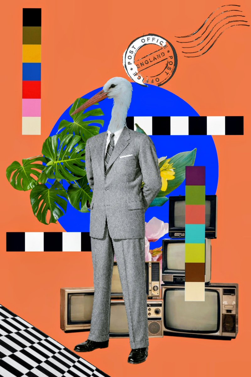 Boringphotosnot's tweet photo. Surreal Collage: Beak in a Suit

#digitalart
#collage
#surrealism
#absurdism
#weirdcore
#dreamcore
#anatomy
#art
#feverdream
#subconscious 
#life https://t.co/u60xft7anO