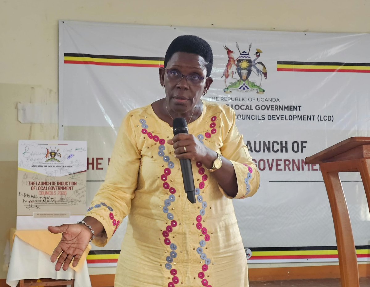 MoLGUganda's tweet photo. Closing Day One of the induction in Masindi District, State Minister for Bunyoro Affairs Hon. Mugasa Mary urged Local Government leaders to protect communities from land grabbing, land fragmentation and the issuance of multiple titles on the same land.
#InductionOfLocalCouncils https://t.co/wFWovab7kw