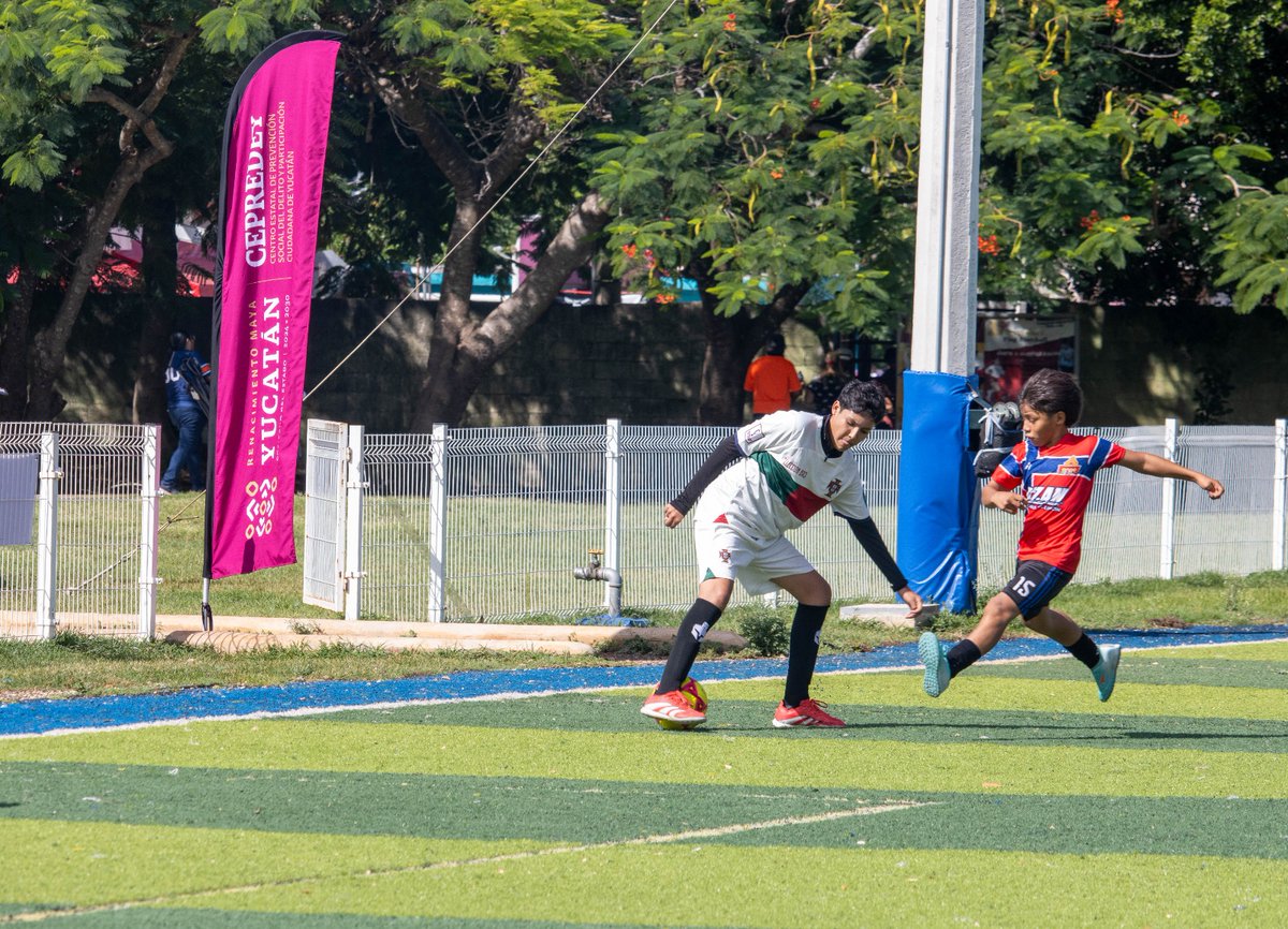 cepredey's tweet photo. Fuimos parte de la clausura de la Copa Barrio de Fútbol 2026, etapa Municipal Mérida, iniciativa que forma parte de las seis Copas del Mundial Social 2026 impulsadas por la Presidenta de México, Dra. @Claudiashein https://t.co/hCGI8GvhNI