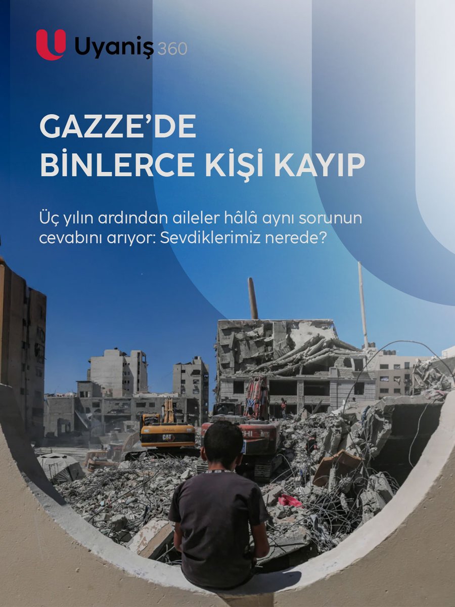 Uyanis360's tweet photo. GAZZE’DE BİNLERCE KİŞİ KAYIP

◉ Gazze’de binlerce Filistinlinin akıbeti neden hâlâ bilinmiyor?

◉ Aileler, sevdiklerinin hayatta mı yoksa ölü mü olduğunu öğrenebilecek mi?

#uyanis360 https://t.co/QGLIIV5vIP