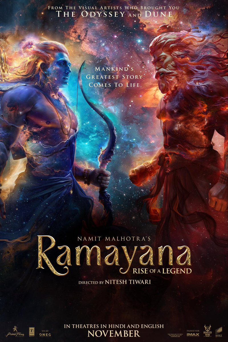 InstantCricinfo's tweet photo. 🚨 🚨CONFIRMED 🚨 🚨 
"Ramayana" releases in the USA on Thursday, Nov 5th, with premieres on Wednesday, Nov 4th, at 3pm EST (1:30am IST).
#Ramayana https://t.co/EquSwoBUCy