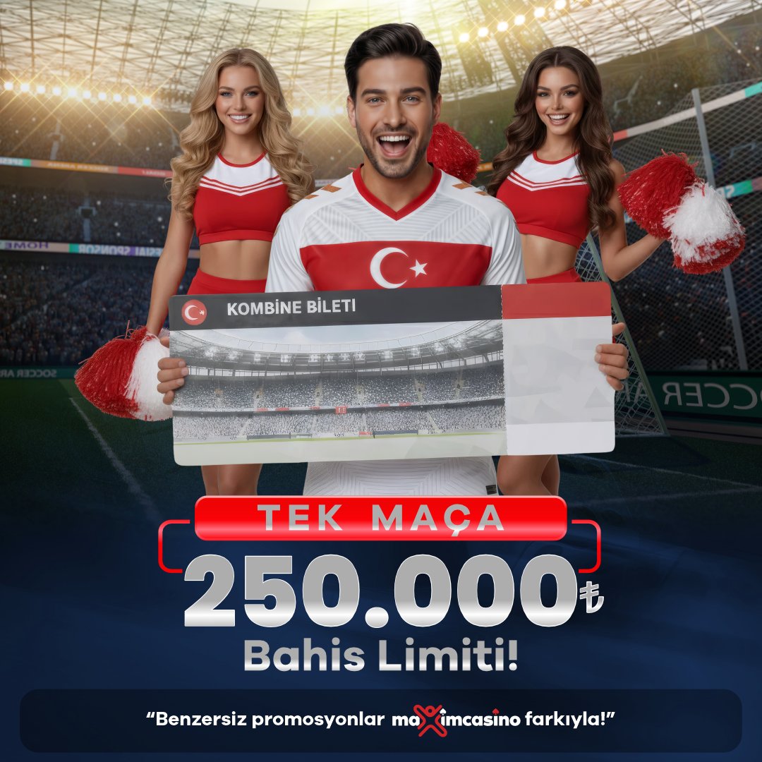 SosyalMaximm's tweet photo. ⚽️Tek Maça  2⃣5⃣0⃣.0⃣0⃣0⃣₺ Limit

❤️#MAXİMCASİNO ile Max Heyecan, Max Kazanç!

✨9️⃣  Yıllık Tecrübe Eğlendirirken Kazandırıyor
https://t.co/Y9pKxoPxsw https://t.co/0KQdVp1VrM