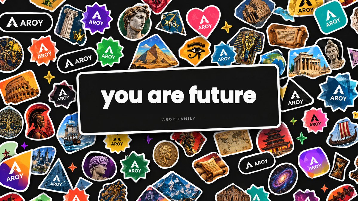 AROY_Mythology's tweet photo. You’re part of its future. 
The stories are ancient.
The vision is future.
And you are the ones building what comes next.
AROY — From ancient memories to the future. 🌐
Stay early. The future starts with you https://t.co/Va8Vqimyzn