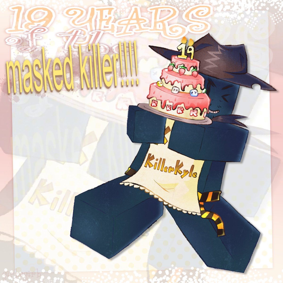 californais's tweet photo. with tags now
fatty got a whole cake to himself!!!!!! u cant eat all that!!!!!!!!!
#roblox #killerkyle #themaskedkiller https://t.co/pMT8mLPuCT
