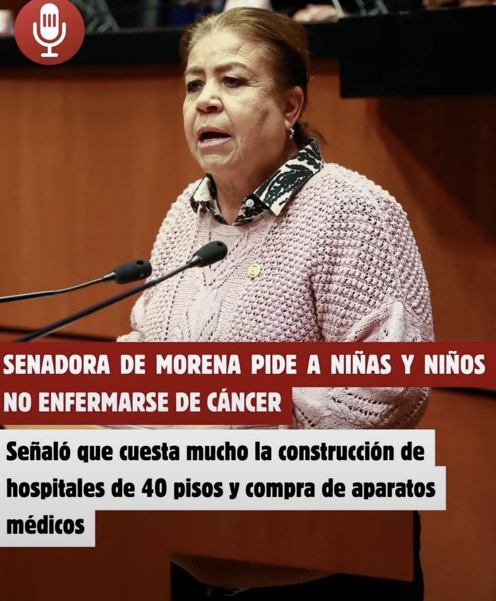 luis_gj's tweet photo. No es un meme. Es el nivel de mierda humana al que puede llegar un político como @SenadoraV para justificar la incapacidad de su gobierno.

Morena ya encontró la cura contra el cáncer infantil: pedirles a los niños que no se enfermen porque atenderlos sale muy caro.

Qué pinche asco.