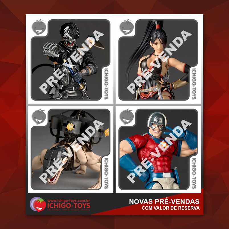 IchigoToys's tweet photo. NOVAS PRÉ-VENDAS NA ICHIGO-TOYS COLECIONÁVEIS!

📦 Pré-Venda | Originais | com Nota Fiscal
💳 parcele em 6x sem juros no cartão
💸 ou com 15% de desconto no PIX

👉 https://t.co/zmNTNjW473

⏬Links no fio

#revoltech #yakumo #momiji #carttitan #attackontitan #peacemaker #dccomics https://t.co/8GOrqUn6tq