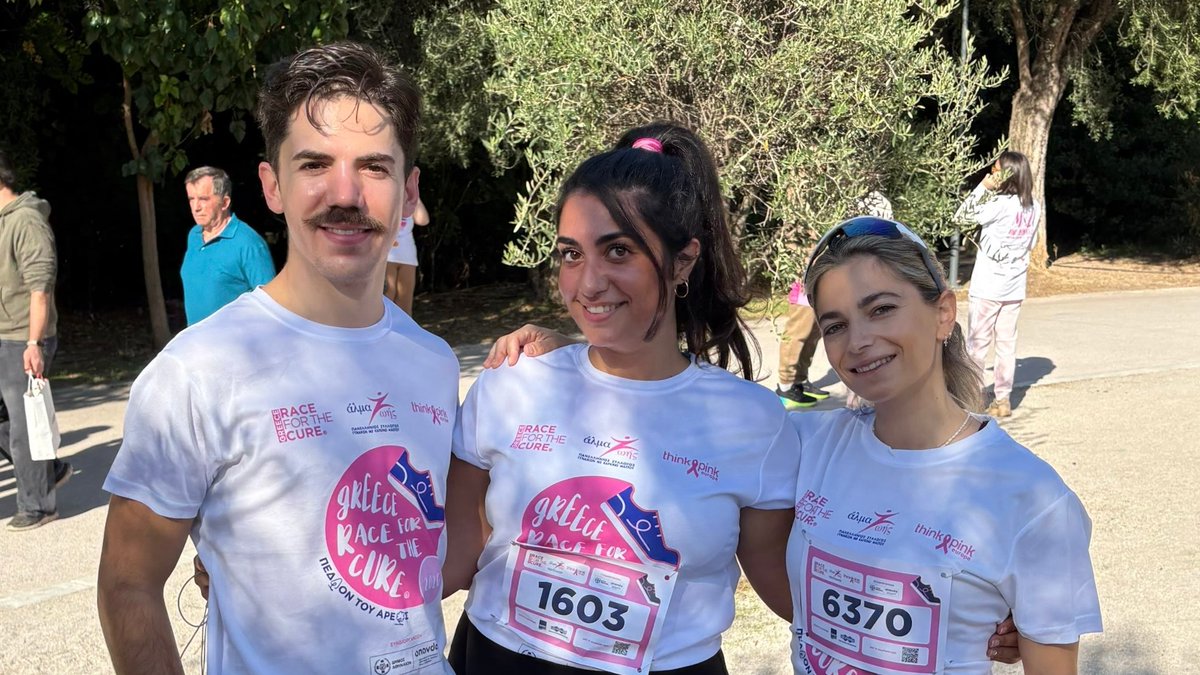 americanpandi's tweet photo. What brought over 58,000 people together on the streets of #Athens over the weekend?

#AmericanPandI's Nikolas Apostolou, Venetia Theocharidi &amp; Sophie Carabournis participated in the 18th Greece Race for the Cure® in support of breast cancer prevention.

🔗https://t.co/3m8oxJ86rN https://t.co/3N0ZrPZYqp