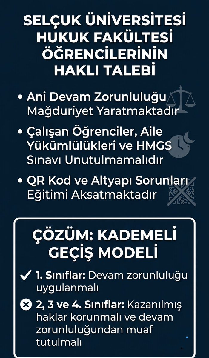 su_hukukmagduru's tweet photo. KADEMELİ GEÇİŞ İSTİYORUZ
#selcukhukuk #suhfyoklamayikaldir #suhfyoklamahayir @bakbulutberrin @latifselvi42 @hukukveekonomi @hukuk_haberleri @goygoyhukuk @hukukihaber @sahinmu https://t.co/T606Kkto9O