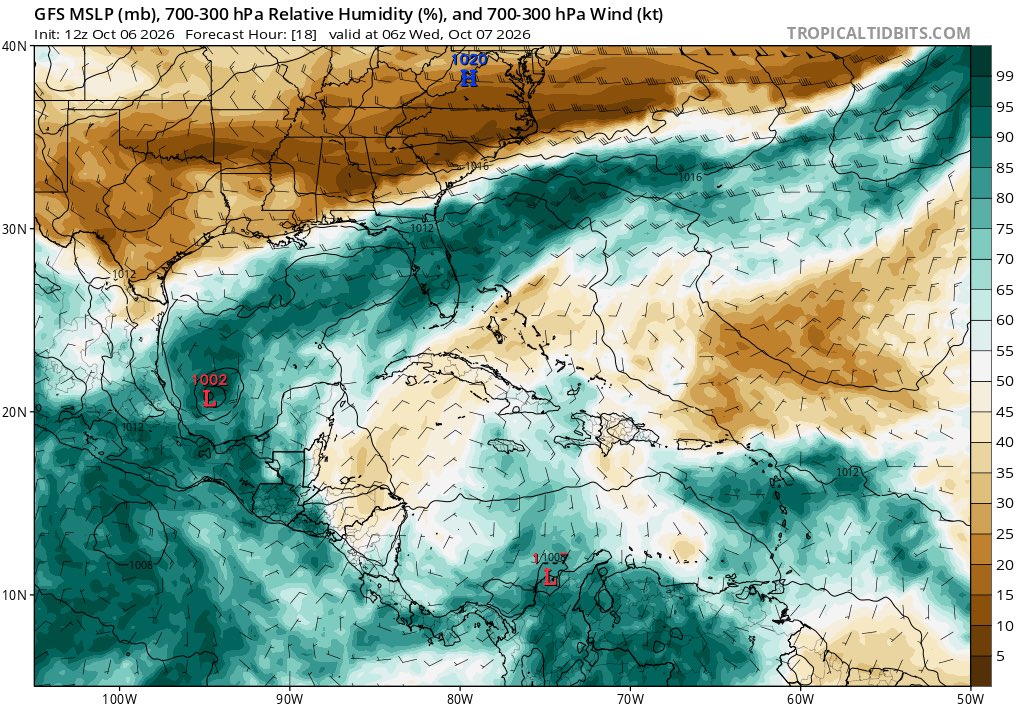 ClimaenGuate's tweet photo. ⚠️⚠️⚠️ Onda tropical ingresará en las próximas horas al país provocando gran ingreso de humedad y potencial de lluvias y tormentas en la mayor parte del territorio en la tarde o noche, algunas desde mediodía en adelante o antes. 

Ojo, el calentamiento durante el día más la inestabilidad podrían generar tormentas muy intensas con altos acumulados de lluvia sin descartar lluvias de larga duración. 

Atentos