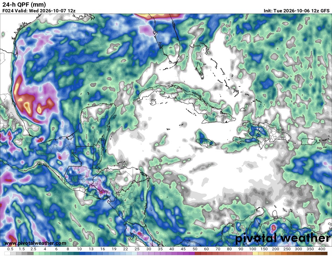 ClimaenGuate's tweet photo. ⚠️⚠️⚠️ Onda tropical ingresará en las próximas horas al país provocando gran ingreso de humedad y potencial de lluvias y tormentas en la mayor parte del territorio en la tarde o noche, algunas desde mediodía en adelante o antes. 

Ojo, el calentamiento durante el día más la inestabilidad podrían generar tormentas muy intensas con altos acumulados de lluvia sin descartar lluvias de larga duración. 

Atentos