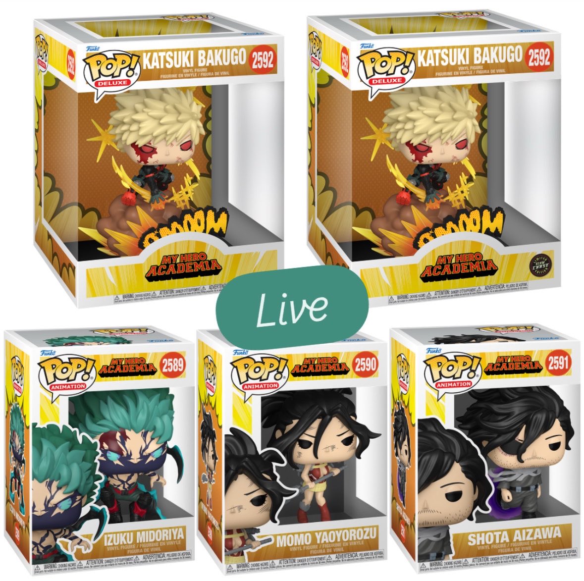 FunkoPOPsNews's tweet photo. Now Live! My Hero Academia (Final Season) Funko POPs!💥🥦 The final battle begins.. No charge until ship, and free ship $79+ at EE!

   EE ~ https://t.co/7GuqCMrkkE
   Amzn ~ https://t.co/NvlWawBbUN

#Ad #FunkoPOPNews #MyHeroAcademia #MHA #Deku #Bakugo #Aizawa #MomoYaoyorozu https://t.co/L5BPRRAdHT