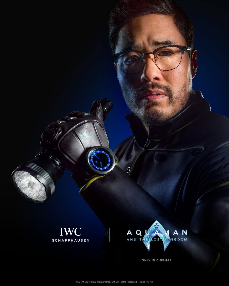IMWDb_'s tweet photo. Black Manta's prototype @IWC appears in Aquaman's key art. We found no clear shot in 8,467 frames sampled across the film. His armoured gauntlet covers the same part of his wrist, so the publicity image remains our evidence for the watch. https://t.co/oy1MiAe1u8